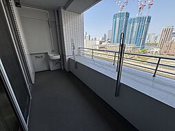 北西向きバルコニー