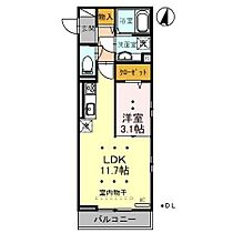 埼玉県さいたま市中央区上落合９丁目12-11（賃貸アパート1LDK・3階・37.01㎡） その2