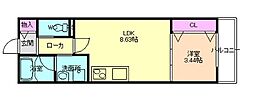 間取図画像 1LDK