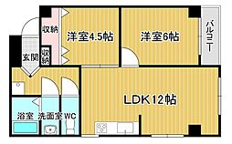 シャンボール瀧川 2LDKの間取図画像