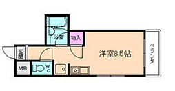 メゾネット栄根 ワンルームの間取図画像