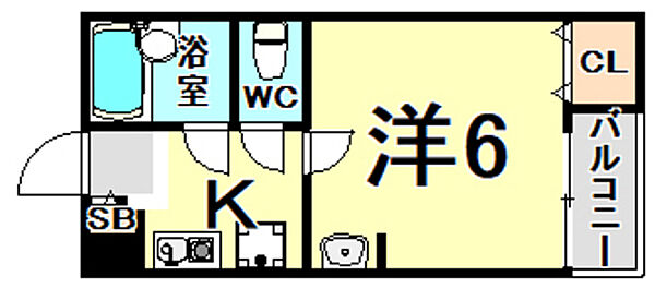 兵庫県尼崎市武庫之荘東２丁目(賃貸アパート1K・1階・20.60㎡)の写真 その2