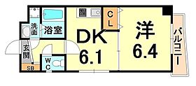 兵庫県伊丹市平松４丁目（賃貸マンション1DK・3階・32.53㎡） その2