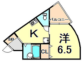 兵庫県伊丹市西台３丁目（賃貸マンション1K・3階・23.00㎡） その2