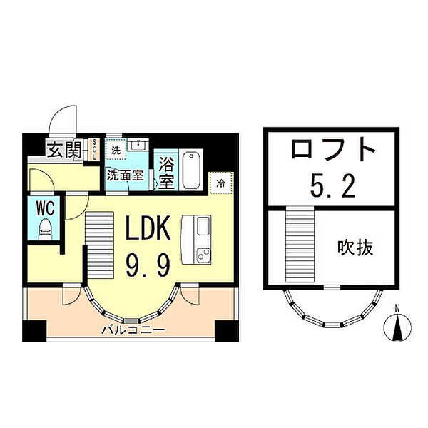 兵庫県尼崎市南塚口町２丁目(賃貸マンション1R・5階・36.72㎡)の写真 その2