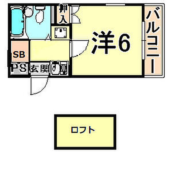 兵庫県尼崎市下坂部２丁目(賃貸マンション1K・4階・21.00㎡)の写真 その2