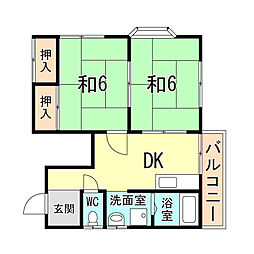 間取図画像 2DK