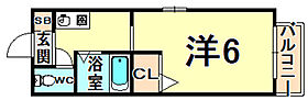 兵庫県尼崎市長洲中通３丁目（賃貸アパート1K・1階・20.62㎡） その2