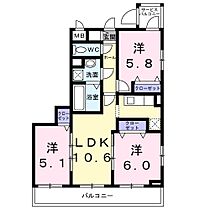 兵庫県尼崎市御園１丁目（賃貸アパート3LDK・3階・60.85㎡） その2