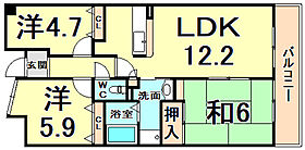 兵庫県尼崎市常吉１丁目（賃貸マンション3LDK・1階・69.22㎡） その2