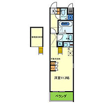 兵庫県尼崎市立花町２丁目（賃貸アパート1R・3階・29.87㎡） その2