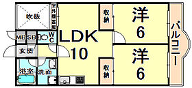 兵庫県伊丹市南野４丁目（賃貸マンション2LDK・3階・54.94㎡） その2