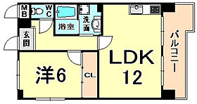 兵庫県尼崎市神田南通６丁目（賃貸マンション1LDK・2階・43.04㎡） その2