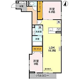 間取図画像 2LDK