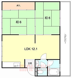 間取図画像 2LDK