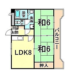 間取図画像 2LDK