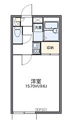 レオパレスポアロ 1Kの間取図画像