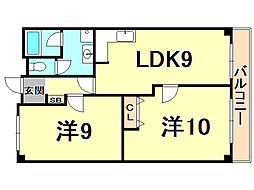 間取図画像 2LDK