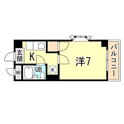 間取図画像 1K
