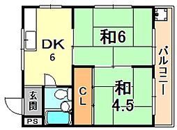 間取図画像 2DK