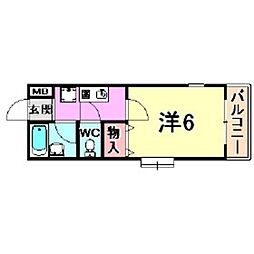 間取図画像 1K