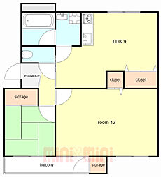 間取図画像 2LDK