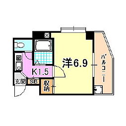 間取図画像 1K