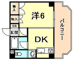 間取図画像 1DK