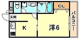 間取図画像 1K
