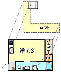スムーノ垂水山手 ワンルームの間取図画像