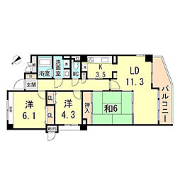 ステイツ神戸青谷・城の下通 3階/303