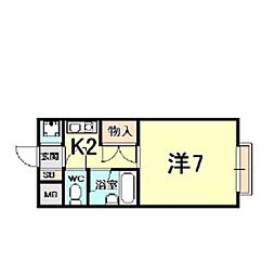 間取図画像 1K