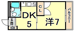 間取図画像 1DK