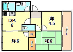 間取図画像 3DK