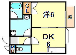 間取図画像 1DK