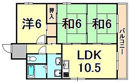 間取図画像 3LDK
