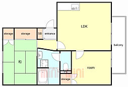 間取図画像 2LDK