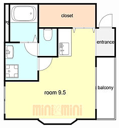 間取図画像 ワンルーム