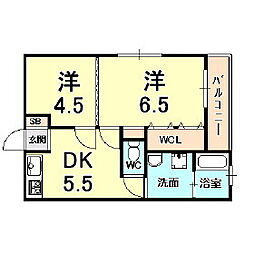 間取図画像 2DK