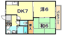間取図画像 2DK