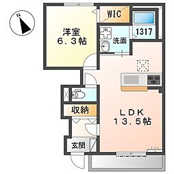 間取図画像 1LDK