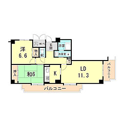 間取図画像 2LDK
