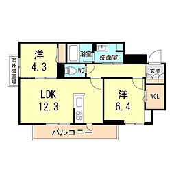 間取図画像 2LDK