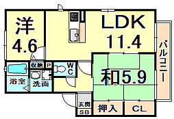 ユー・ハイツ口 2階/201