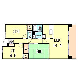 間取図画像 3LDK