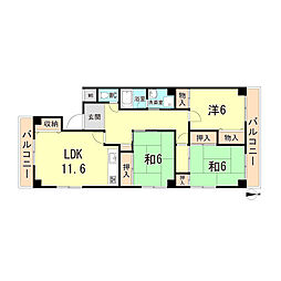 シーマー瓦林 2階