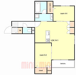間取図画像 2LDK