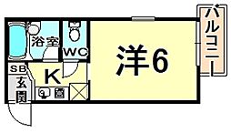 間取図画像 1K