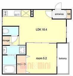 間取図画像 1LDK