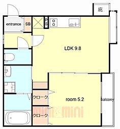 間取図画像 1LDK